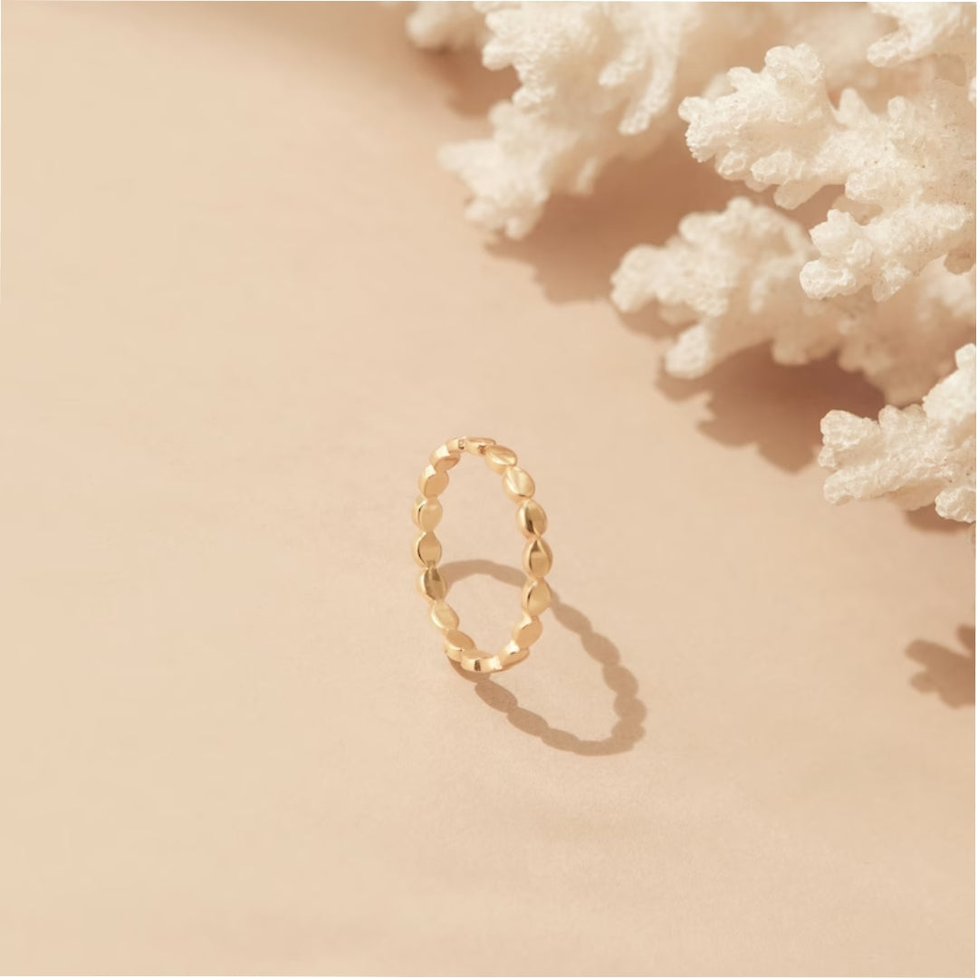 Golden Beauty Heart Ring
