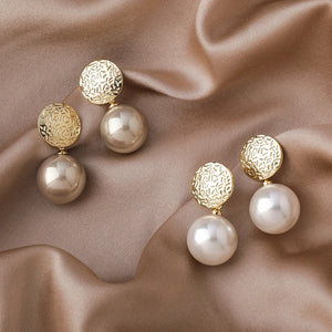 Champagne Pearl Earrings