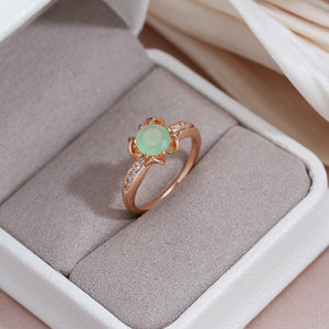 Elegant Green Crystal Ring