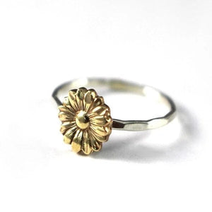 Gold Sunflower Ring