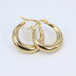 Single Hoop Earrings in Gold