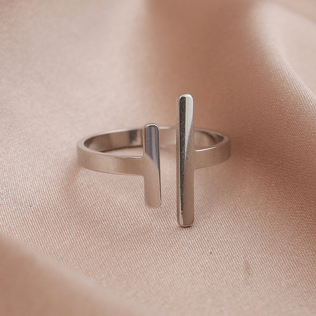 Gold and Silver Equilibrium Ring