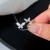 Adjustable Shinny Butterfly Ring in Silver