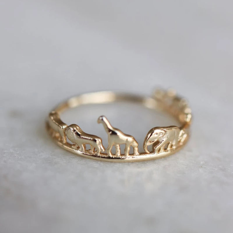 Creative Animal Ring in Gold
