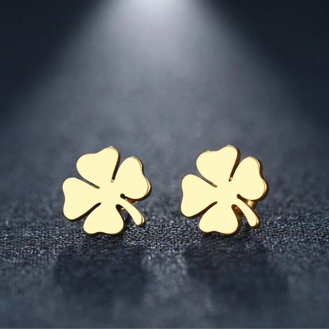 Clover Earrings in Gold and Silver