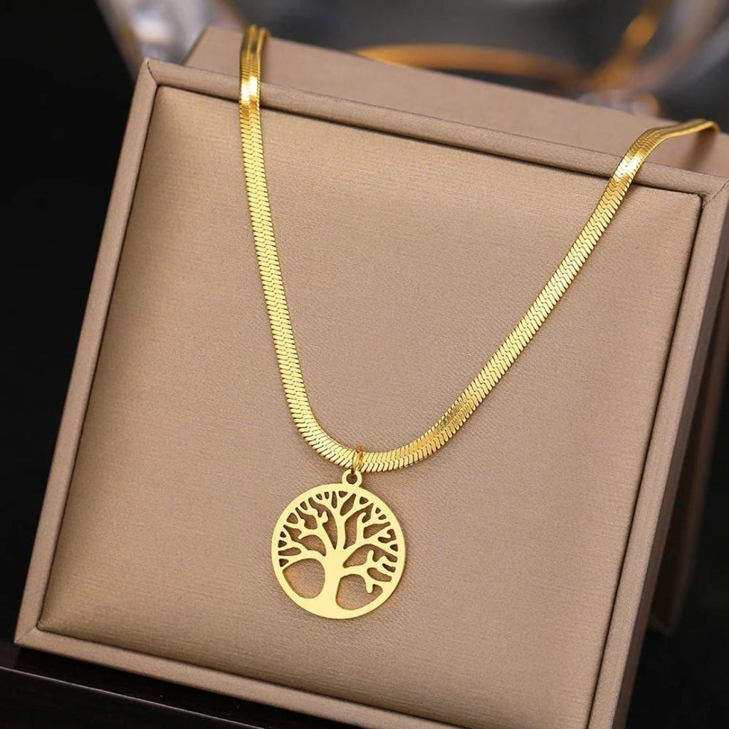 Tree of Life Pendant in Gold and Silver