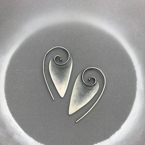 Silver plated earrings with spirals
