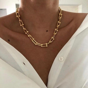 Golden Chained Necklace