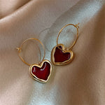 Little Red Hearts Earrings