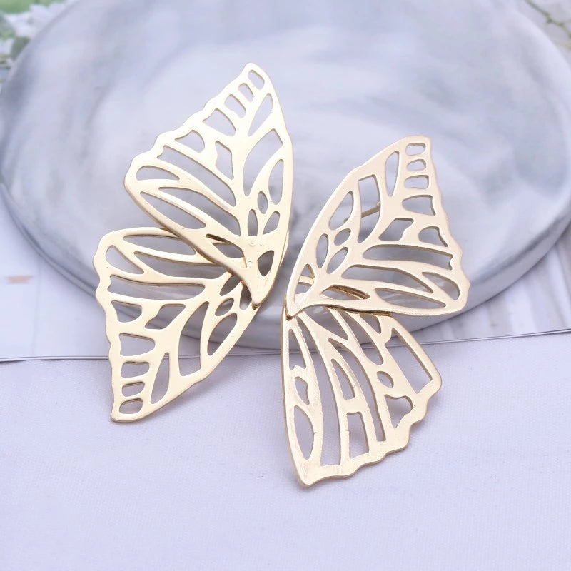 Butterfly Earrings in Gold and Silver