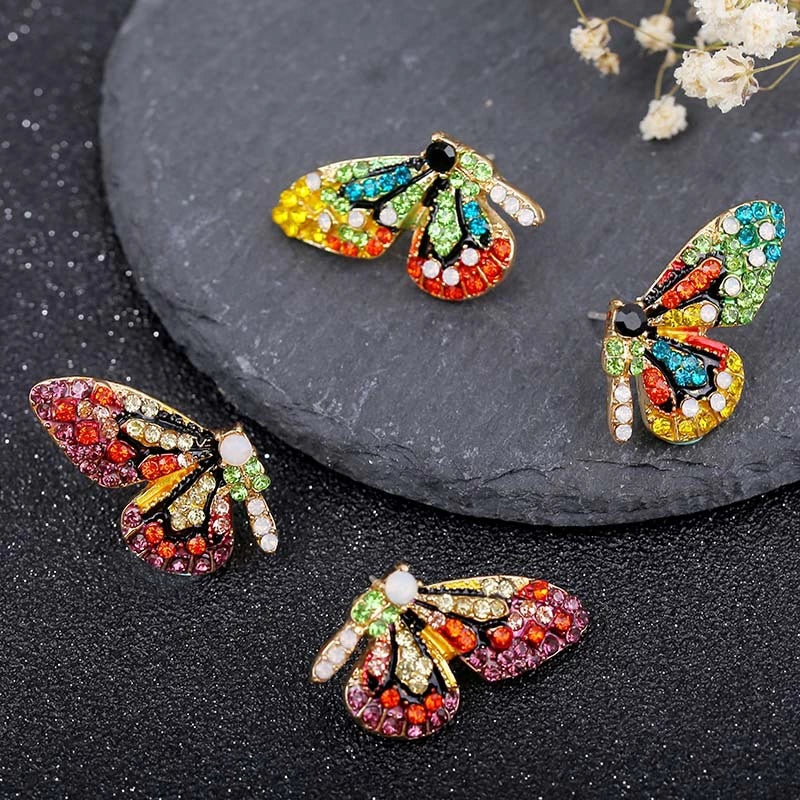 Butterfly Earrings Limited Edition with Zirconia Inlay