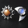Sun Moon Earrings