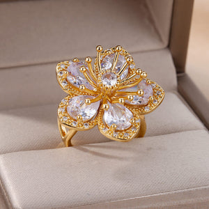 Golden Crystal Flower