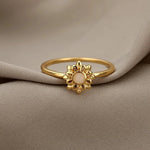 Golden Sunflower Ring