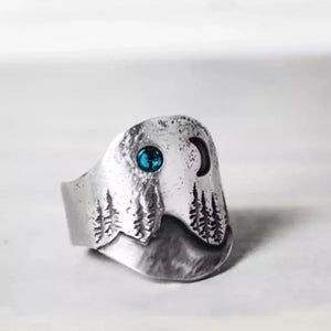 Forest Blue Moon Ring