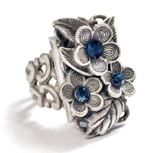 Floral Sapphire Ring