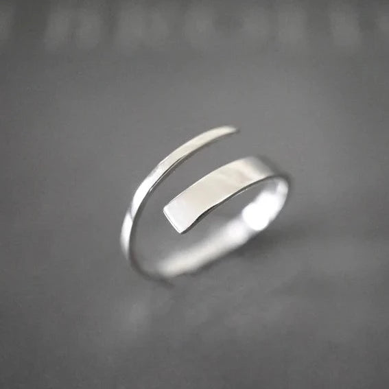 925 Sterling Silver Tiny Adjustable Ring