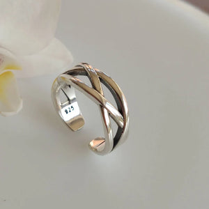 Chunky Adjustable Silver Ring
