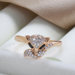 Gold Shiny Fox Ring