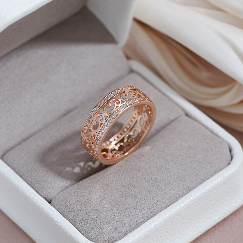 Elegant Golden Enchanted Forest Ring