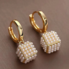Elegant Cubic Pearl Earrings