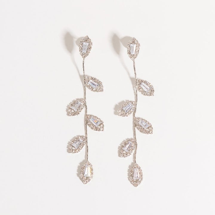 Silver Earrings with Cubic Zirconia